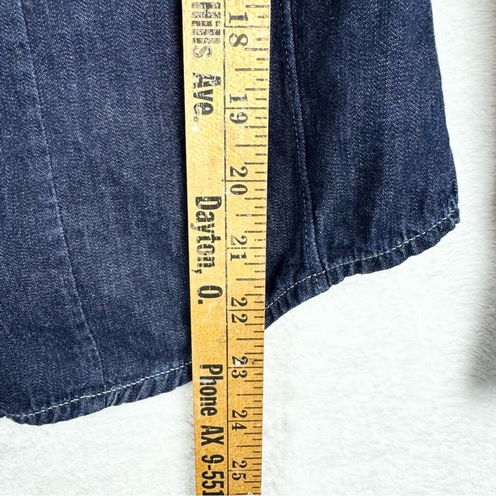 G-Star Raw Hunter‎ 5620 Straight Shirt Lightweight Dark Denim Button Down Size S - Picture 14 of 15